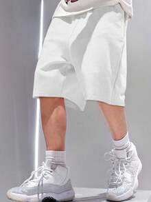 1pc Teen Boys Casual Loose Pocket Shorts, Sporty, Suitable For Outdoors, Spring/Summer