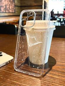 Precision Perforated High Transparency Bat Fish Starry Sky Spotted White Ocean Painted Anti-Drop Transparent Phone Case Compatible With IPhone Compatible With Phone Case Protective Cover Waterproof Shockproof Scratch Resistant - Multicolor - View 3