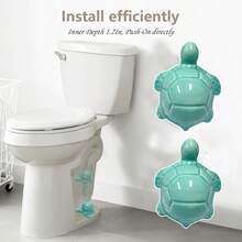 4Pcs Toilet Bolt Covers Decorative, Ceramic Toilet Screw Cover Caps, Cute Toilet Caps For Bottom Of Toilet, Tall Toilet Floor Bolt Caps, Easy Installation - Rùa xanh + rùa xanh lá - Xem 3