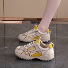 Women Sports Shoes - 米黑 - 查看 1