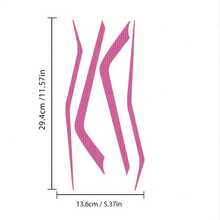 4pcs/Set Motorcycle Reflective Strip Stickers For Cars, Motorcycles, Helmets, Bicycles, Exterior Decoration Stickers, Night Driving Safety Warning Reflective Signs, DIY Vinyl Self-Adhesive Fashionable Line Pattern Stickers, Gifts - one-size - View 3