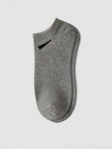 1 par de calcetines unisex, calcetines deportivos, calcetines cortos blancos/negros/grises, calcetines invisibles, de unicolor y estilo minimalista, adecuados para uso diario casual