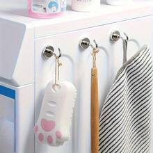 5pcs/Pack Super Strong 25.0 LB Magnetic Hooks - Ideal For Campers, Caravans, BBQs, Kitchens, Fridges And Garage Walls - Casual Style Wall Mounted - Multicolor - View 4