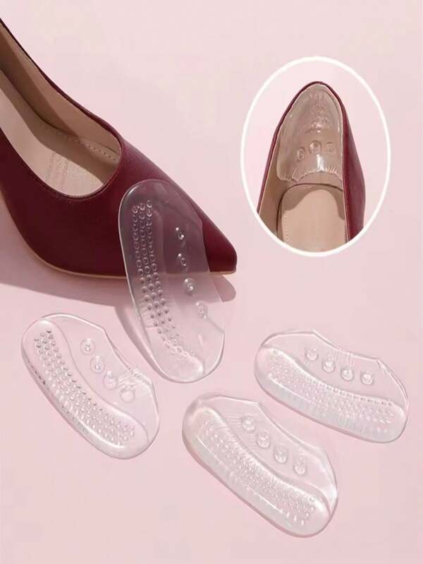 2pcs Heel Grip For Women's Shoes, Made Of Silicone, Fits The Heel, Comfortable For Standing And Walking For A Long Time, Suitable For High Heels And Shoes, Daily Commuting, Dating And Shopping, Holiday Gifts, Prevent Heels From Slipping And Blisters Heel Pads For High Heels School