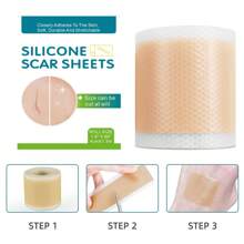 4*150cm Silicone Scar Removal Tape - Silicone Gel Sheets For Scar Fading, Skin Patch