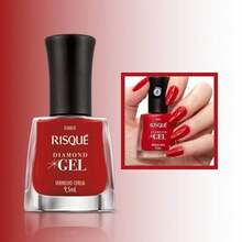 Risqué Risque Diamond Gel Nail Polish Various Colors Wholesale Resale - Choose Your Color - ROJO CEREZA - Ver 1