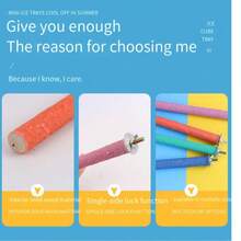 2 件装鹦鹉栖木砂纸杆玩具支架棒抓爪器磨爪棒