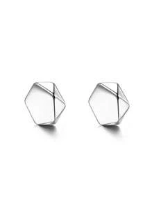 Hypoallergenic Fake Diamond Ear Cuff Earrings Studs Ear Clips For Women Men CZ Clip On Earrings Stainless Steel Non Pierced Earring Jewelry