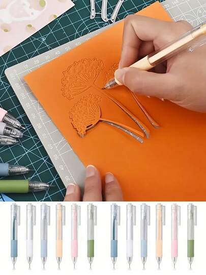 1/7 件套美工刀笔，适用于贴纸、剪贴簿、切割工具、快速盒刀、学校用品、DIY 工艺用品、学校用品、返校用品