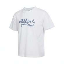 Puma 男女通用“All In Good Time”短袖圆领T恤 - 白色 - 查看 1