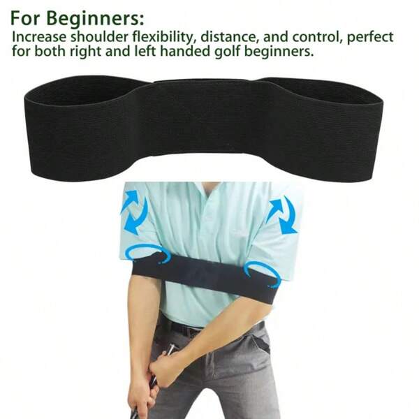 1 pieza Banda de entrenamiento de swing de golf - para hombres y mujeres profesionales, alta elasticidad, corrector de gestos, mejora la postura del swing