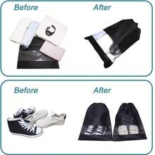 10pcs Black Shoe Organizer Home Travel Dustproof Shoe Organizer Shoe Bags Travel Dustproof Shoe Bags For Storage Transparent Shoe Bags Travel With Drawstring, Suitable For Travel Carrying, Storage Bag For School School Accessories School Stuffdorm Room Essentials Clothes Organizer Closet Organization And Storage Bedroom - Multicolor - View 10