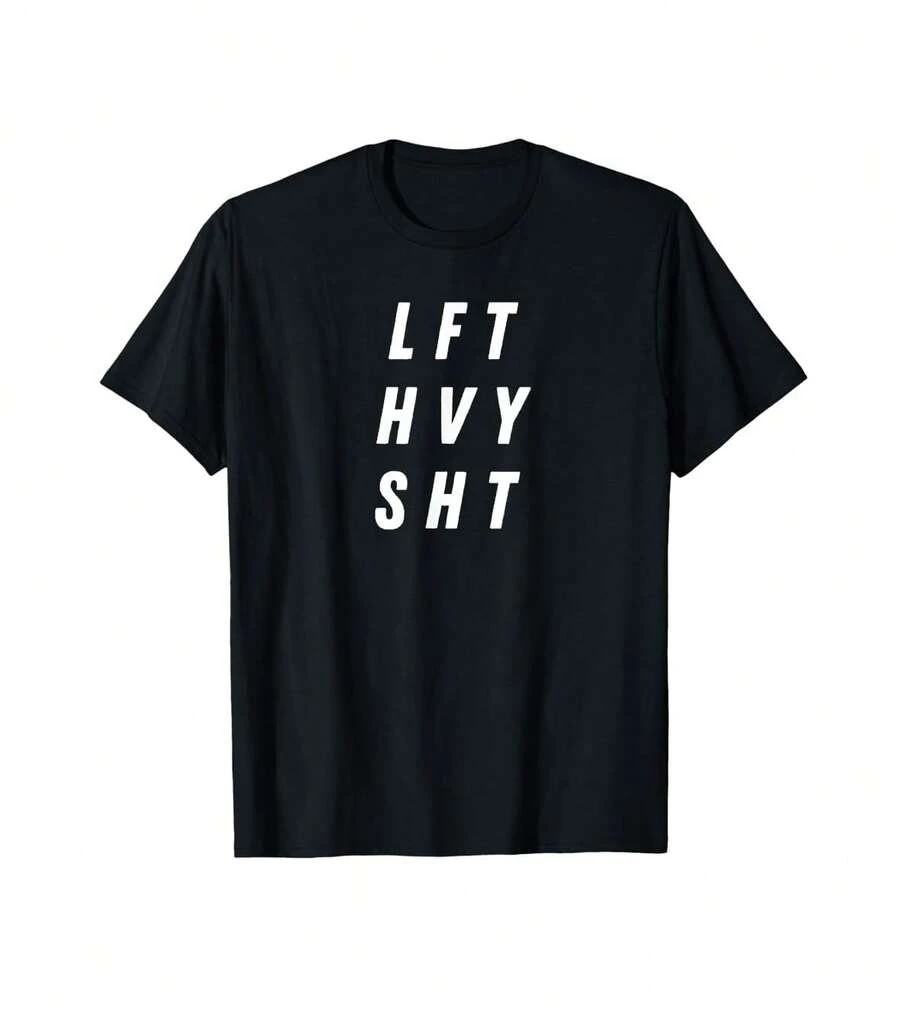 Lift Heavy Pump Cover Mens Oversized Gym Workout Design T-Shirt Best Gift For Girlfriend Tea Appreciation Gift,Personalized  Graphic T-Shirt ,Black Casual Short Sleeves, 100% Cotton, Men's T-Shirt,Funny Graphic T Shirts,S-XXXL,Fall Clothes,Halloween Clothes,Fall Clothes,Halloween Clothes - Black - View 1