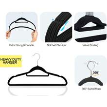 100/60/20/10/5 Packungen Premium Samtkleiderbügel mit Krawattenhalter - rutschfeste und belastbare Kleiderbügel (42cm), 360° drehbare Haken für Jacken, Hoodies, Pullover - platzsparende Samt-Anzugbügel