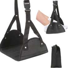 1 件便携式旅行脚凳，高度可调 - 优质泡沫脚凳，有助于改善血液流动，缓解疲劳，防止肿胀挂带，适用于飞机、办公室、户外和汽车、学校用品、返校