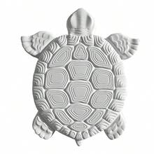 ABS Flower Stepping Stone For Garden Path 40x40x4cm - 黑色 - 查看 2