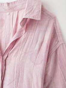 HZXVIC Damen Neuer Herbst Batik Lässig Urlaubs-Set mit Hemd mit Kragen und Tunnelzug Taille und Hose mit hoher Taille