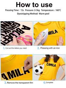 多色 3D 厚热转印乙烯基数字和字母贴纸，个性化厚 TPU 热压补丁，服装热转印乙烯基贴花，适用于 T 恤、牛仔裤、连帽衫、手提包