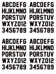 多色 3D 厚热转印乙烯基数字和字母贴纸，个性化厚 TPU 热压补丁，服装热转印乙烯基贴花，适用于 T 恤、牛仔裤、连帽衫、手提包