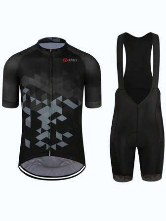 Ensemble short de cycliste à manches courtes pour hommes, veste et short, séchage rapide et respirant