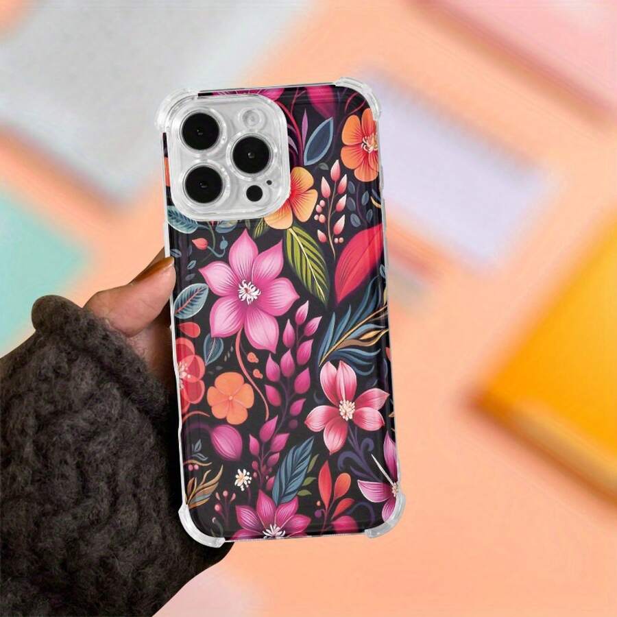 Funda para teléfono (1 unidad) con diseño iridiscente. Diseño moderno. Compatible con phone 16 Pro, 13 Pro, 11, 14 Plus, 15, XS y 12 X/XS. - Colores mixtos 1 - Ver 1
