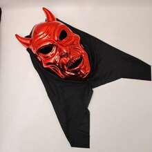 1 pieza Máscara de niño, máscara de demonio con cabeza de buey de terror para fiesta, mascarada - Multicolor - Ver 5