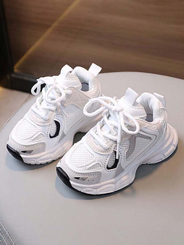 1 par de zapatos deportivos populares para niños, nuevos zapatos casuales con suela blanda, transpirables y antideslizantes para otoño/invierno para niños y niñas, zapatillas deportivas