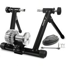 Bike Trainer - Fluid Stationary Bike Stand 26-29" & 700C Wheels - Auto Resistance Control Bike Trainer Stand Indoor Riding With Noiwqse Reduction Wheel Road Bikes