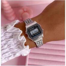 Women's Retro Mini Vintage Digital Watch - Black - View 1