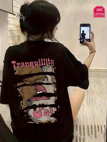 Women T-Shirts - Black - View 1