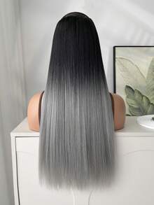 Straight Hair Extensions Long Black Grey Hair Extensions Clip In Hair Extensions For Women 7 Pieces Hair Extensions Fluffy And No Tangled 22-24 Inch - Multicolor - View 4