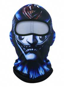 Fabulous Be Xtreme 4-Season Dustproof Sunscreen Cycling Balaclava Mask, Horror Clown Print, Quick-Dry Breathable Face Cover For Outdoor Sports