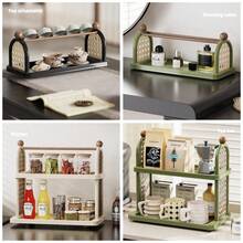 1pc Cup Holder Organizer Rack, Multi-Tier Table-Top Cup, Tea, Coffee Mug Display Stand, Kitchen Vintage Draining Shelf