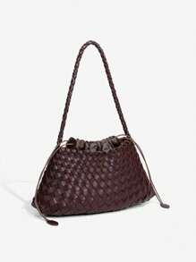 Handmade Woven Underarm/Shoulder Bag, 2025 New Versatile Casual Retro Vegetable Basket Handbag & Shoulder Bag