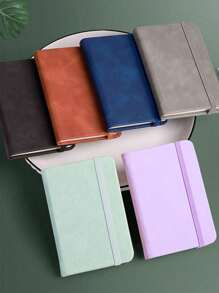 1 Compact A6 Pocket Notebook - 200 Lined Pages, Matte Finish, Multi-Color Portable Mini Diary Notebook With Zipper Closure, Convenient For Taking Notes On The Go, Mini Notepad,School Supplies,Back To School