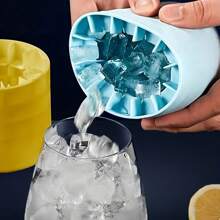 1pc Easy-To-Release Silicone Ice Tray Makes Perfectly Shaped Ice Cubes - Holds Up To 40-60 Ice Cubes! Kitchen Supplies