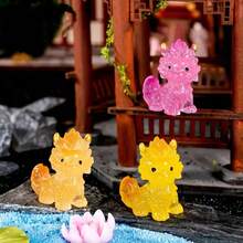 20/40pcs Glow-In-The-Dark Mini Dragon Collectibles, Fantasy Resin Home Decor Figurines, Car Interior Decoration, Desk Micro Ornaments