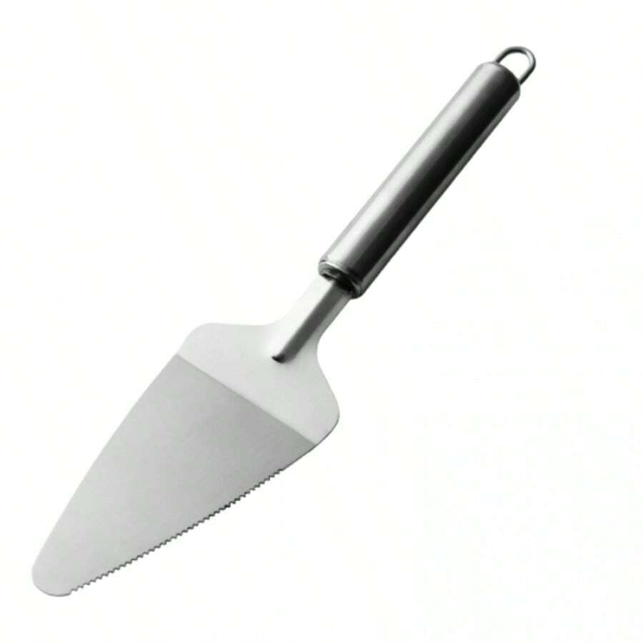 Cake Server With Round Tube Handle - Silver - View 1