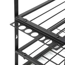 4 Layers 8 Slots Wall Mount Power Tool Organiser Garage Tool Holder Organiser Rack - Black - View 8