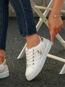 Women's Spring/Autumn New Black Round Toe Lace-Up Lightweight Versatile Casual Sports Shoes/Sneakers, Multiple Colors Available