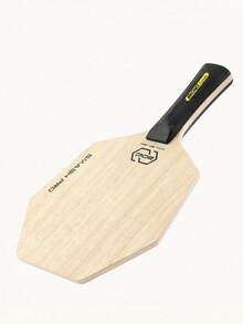 1 pieza Paleta de tenis de mesa con forma hexagonal, hoja de madera pura de cinco capas con forma especial - Albaricoque - Ver 5