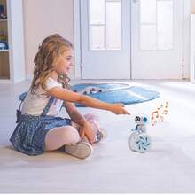 POWERMAN® Roller - Perfectly Balanced One-Wheeled Robot With Sound And Light Effects - Blue and White - View 9