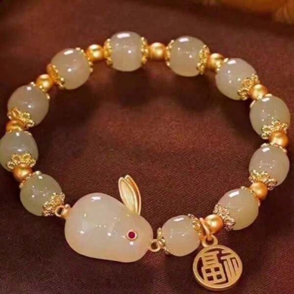 High-Value Fu Brand Jade Rabbit Bracelet, The Best Gift For Good Friends And Girlfriends