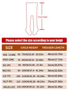 3 Pairs Kids Baby Girls' Tights White, Pink And Khaki Girls' Toddler Leggings For Spring And Autumn, Moderate Thickness, Suitable For Outdoor Wear. - Comfortable For All-Day Wear - Multicolor - View 8