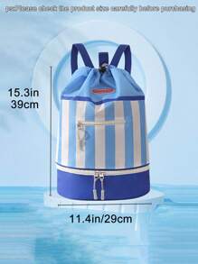 Kids Drawstring Backpack - Versatile Gym, Dance, Beach & Swim Bag For Boys & Girls With Wet/Dry Separation - Ideal Summer Travel Gift!