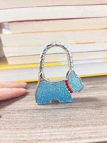 Creative Black Dog Shaped Pet Hanging Hook, Foldable Backpack Desk Edge Metal Hanging Holder, Fashion Bag Clip, Travel Storage - Multicolor - View 30