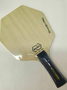 1 pieza Paleta de tenis de mesa con forma hexagonal, hoja de madera pura de cinco capas con forma especial - Albaricoque - Ver 7