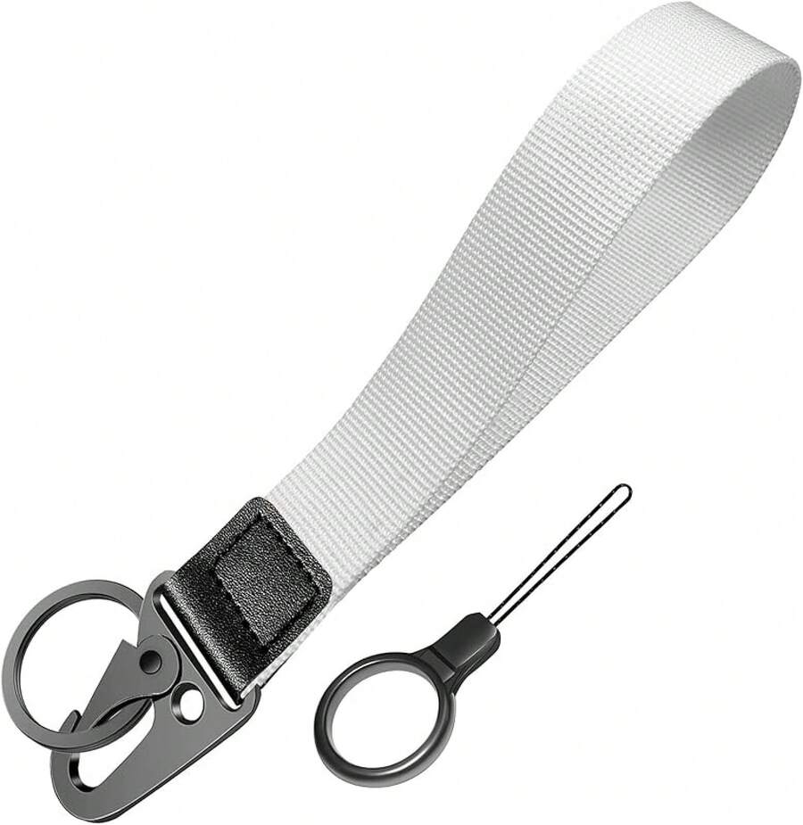 Universal Wrist Key Lanyard| Hands-Free Anti-Loss Strap, Adjustable & Unisex For Sports, Work & Outdoors - 白色 - 查看 1