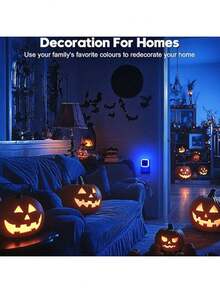 6个智能感应插电式小夜灯，LED方形氛围灯，婴儿房夜灯，节日装饰灯，适用于家居、墙壁、厨房、游戏室、派对、生日、婚礼、卧室、书房、浴室、毕业典礼、学校、餐厅、酒吧等场所。 - 美規A型插(110-127V) - 查看 2