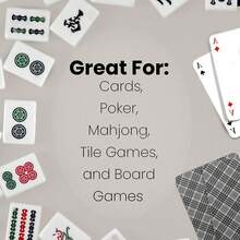 Felt Card Game Table Cover For Poker, Mahjong, Domino, Bridge And Board Game, Elastic Fitted Tablecloth For 36 To 48 Inch Round Tables - Ivory,7014891 - 彩色 - 查看 5